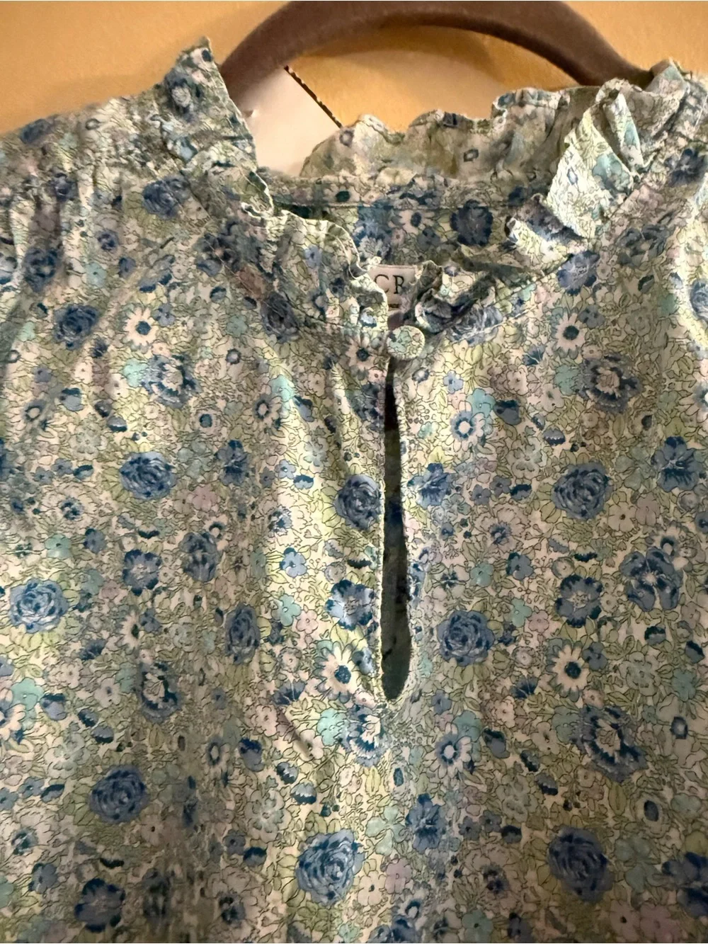 J Crew Puff-sleeve top in Liberty® Amelie floral, small